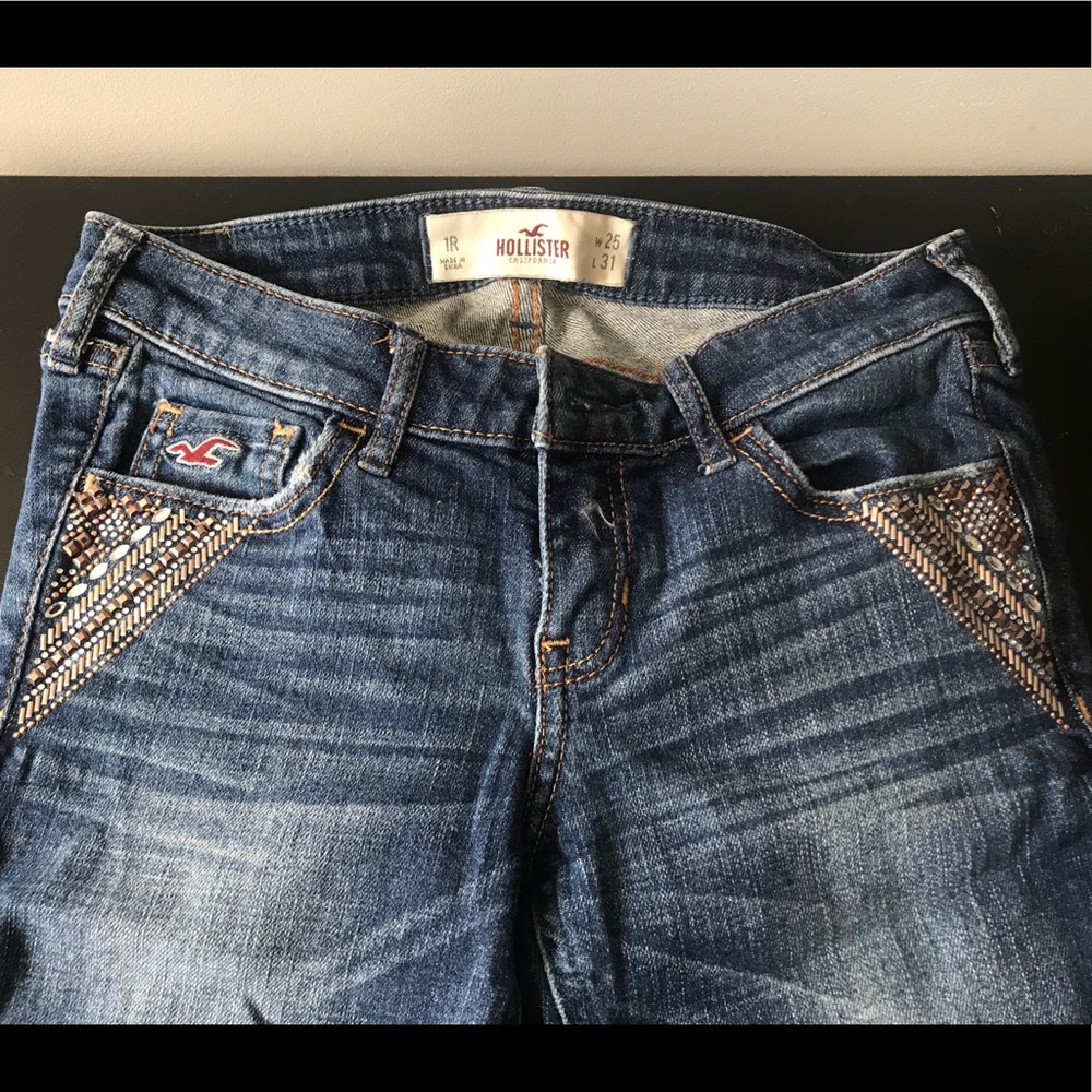 Sequins on Pockets Hollister Jeans